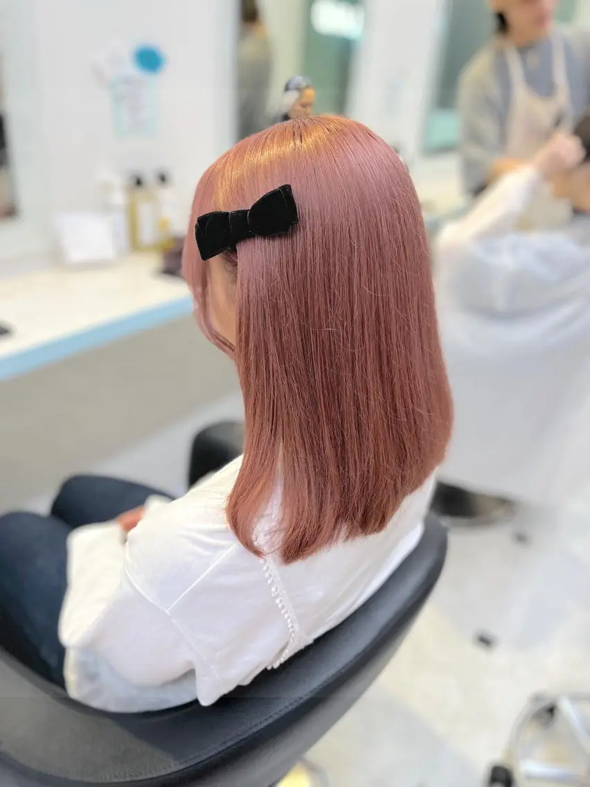 ミディアム カラー ヘアアレンジ 愛されカラー🩷 はるなのヘアスタイル