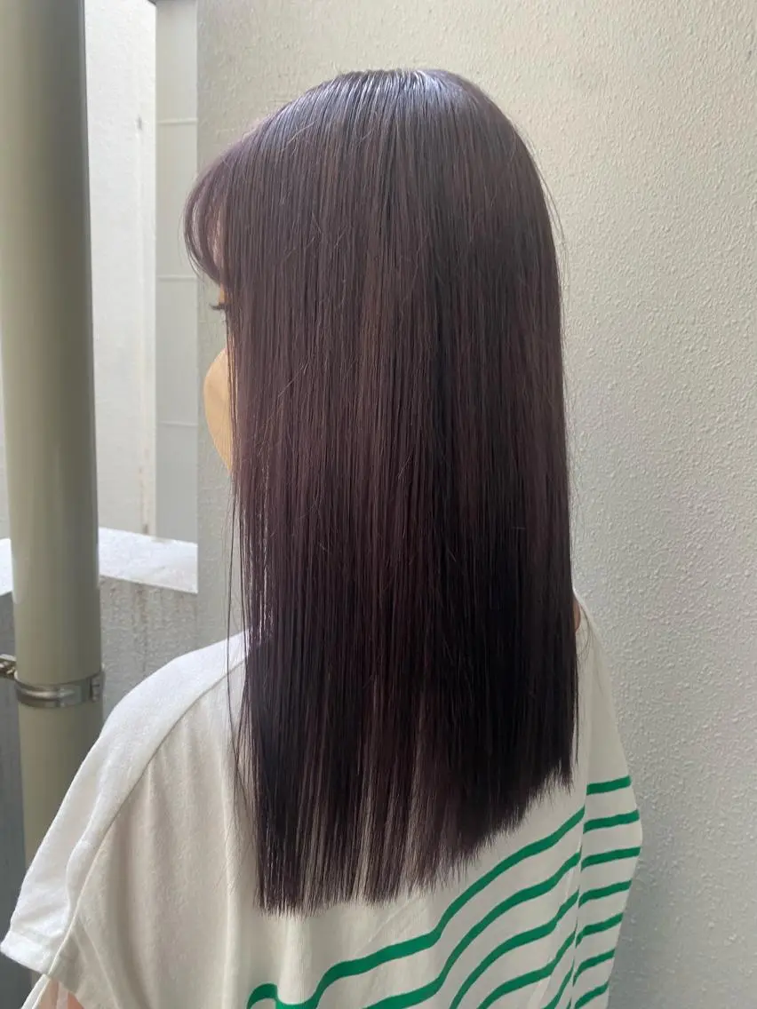 セミロング 中村 彩夏のヘアスタイル