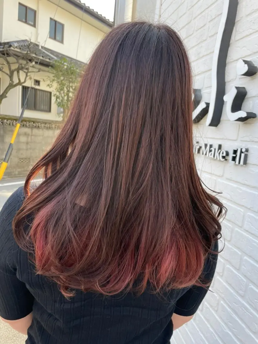 ロング ヘアカラー トリートメント 名古屋 北区  黒川 wacca 安井隆一のヘアスタイル