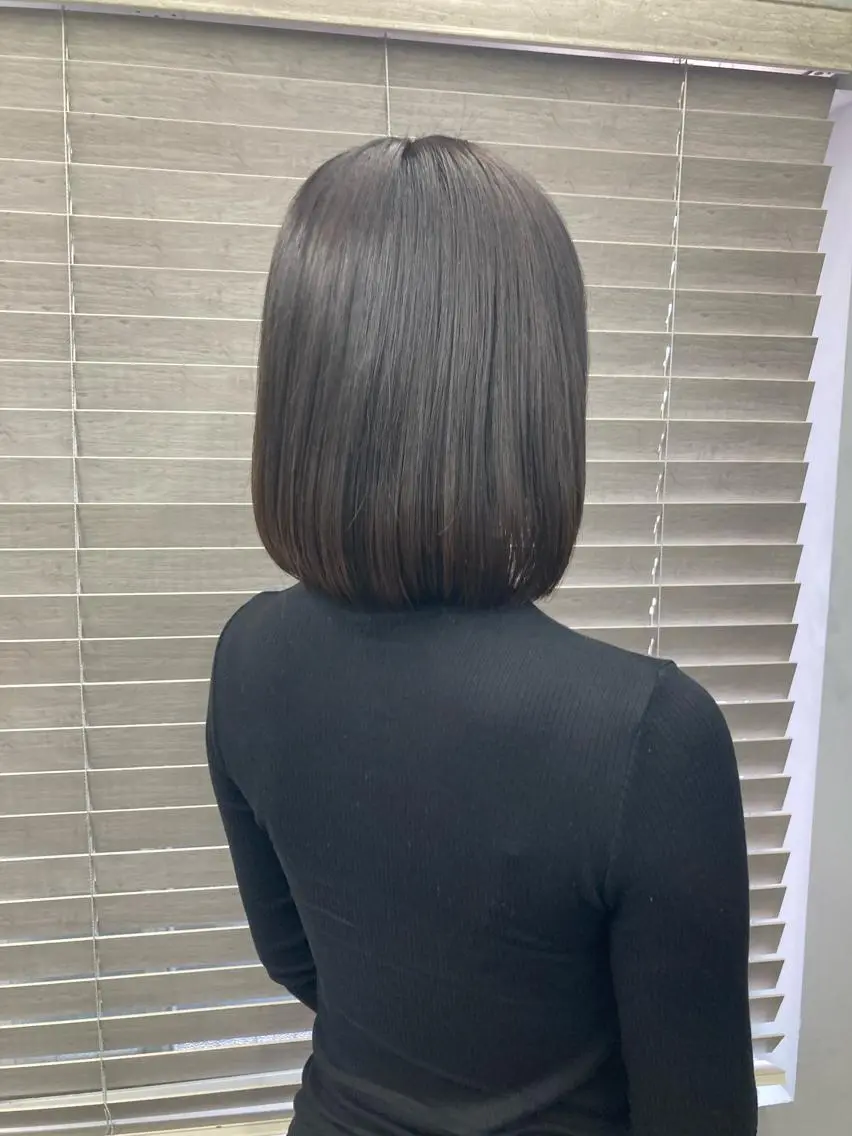 ショート カラー ヘアカラー トリートメント ブリーチ&似合せボブ 田中寛十のヘアスタイル