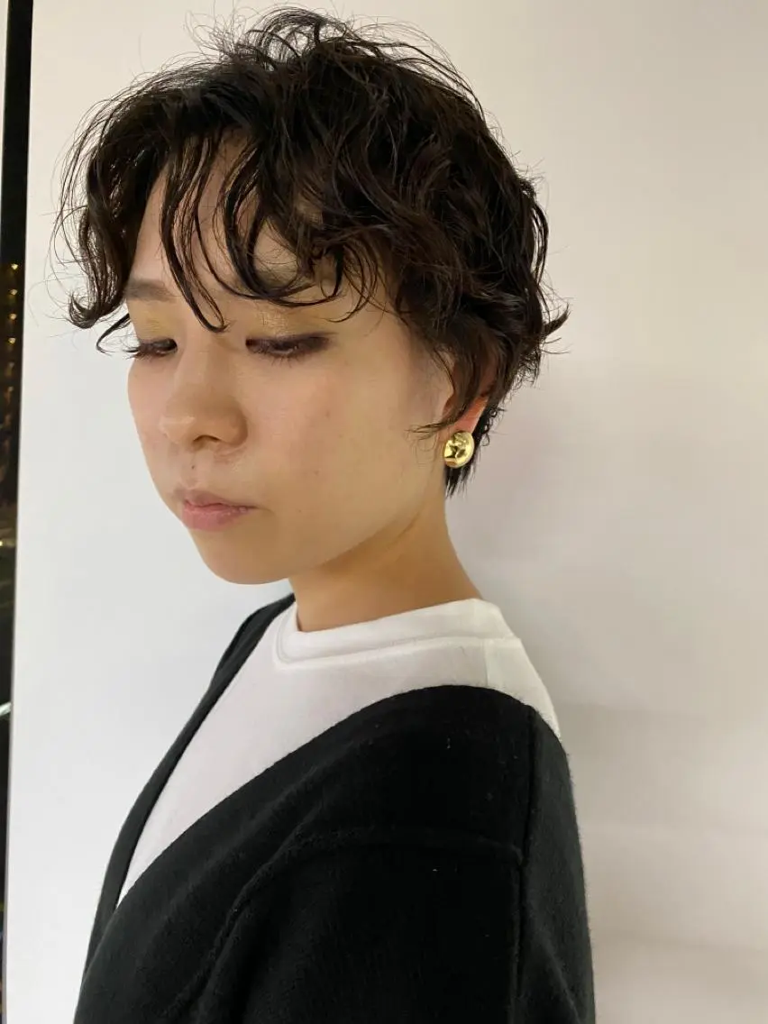ショート パーマ KOOKI スティードトーキョーのヘアスタイル