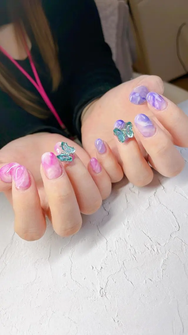 ネイル ハンドネイル LaLa Peach 福岡のマツエク・マツパデザイン