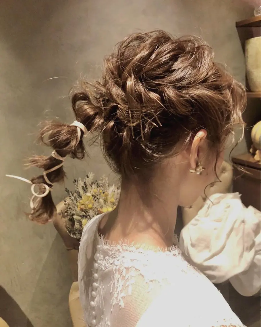 ミディアム ヘアアレンジ ヘアセット あんざき みわのその他イメージ