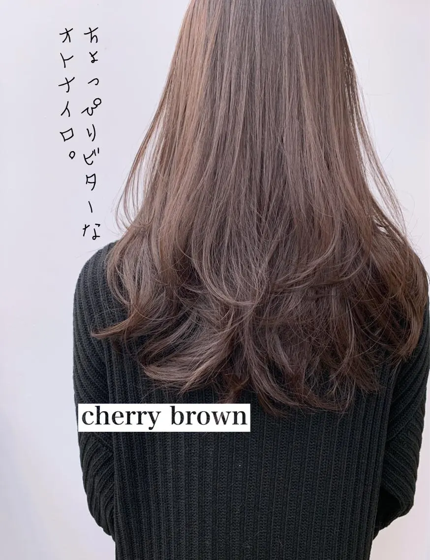 セミロング カラー ブラウンカラー 縮毛矯正×髪質改善 店長　DAITOのヘアスタイル
