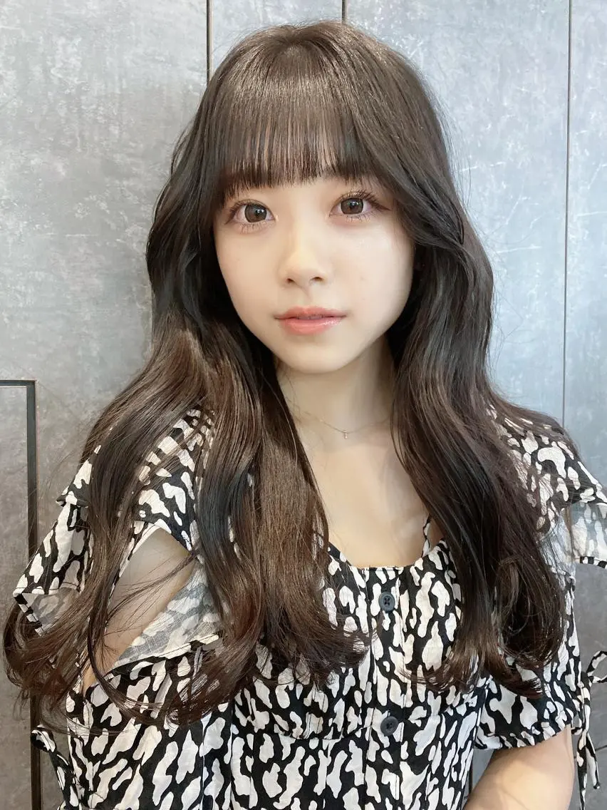 セミロング ヘアアレンジ パーマ カラー ブラウンカラー モカブラウン ITbyALBUM 中野店のヘアスタイル