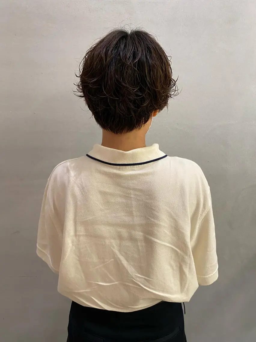 ショート パーマ ショートヘア 、 、のヘアスタイル