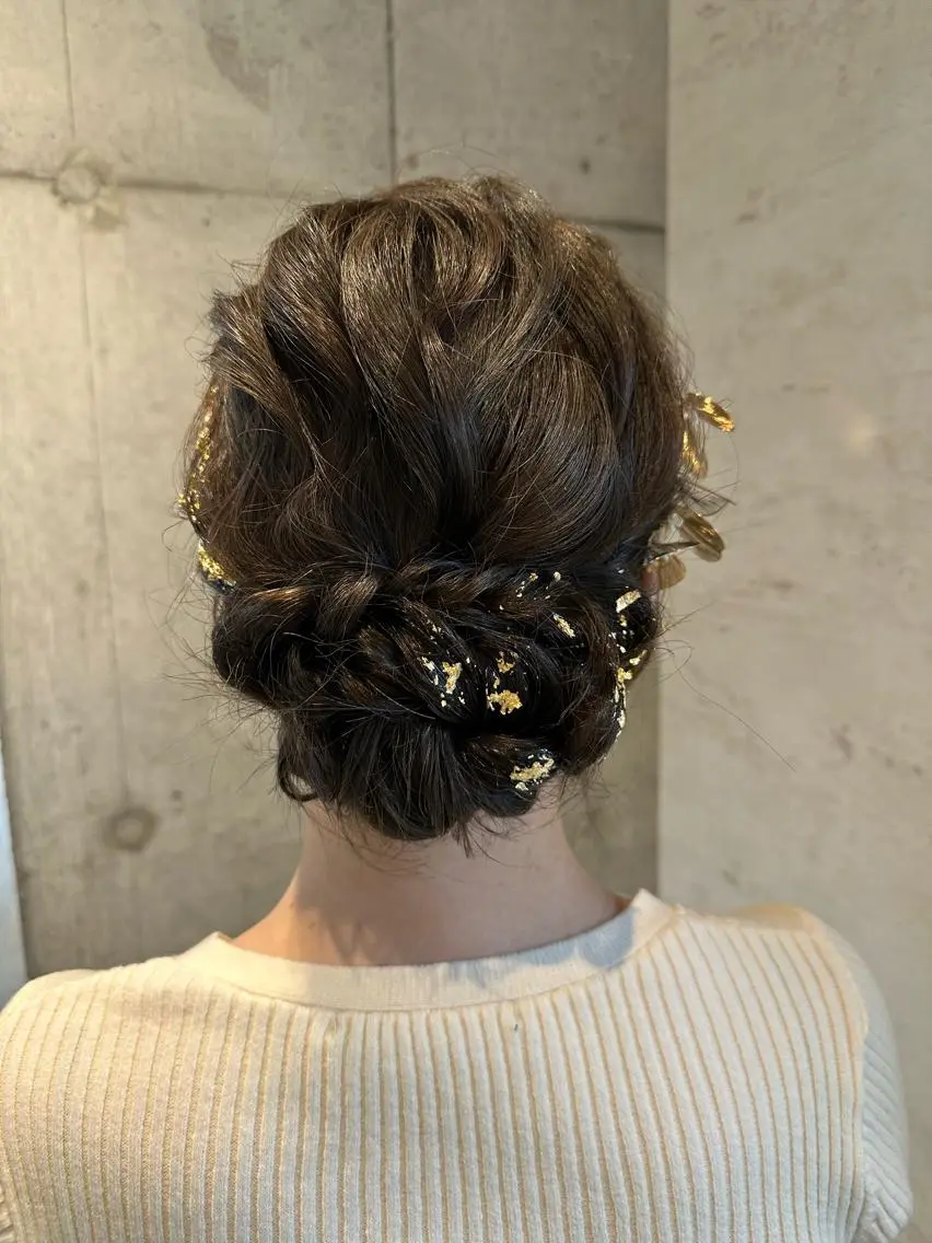 セミロング ヘアアレンジ 🎀ヘアセット/艶髪 /はやしほのか🎀のヘアスタイル