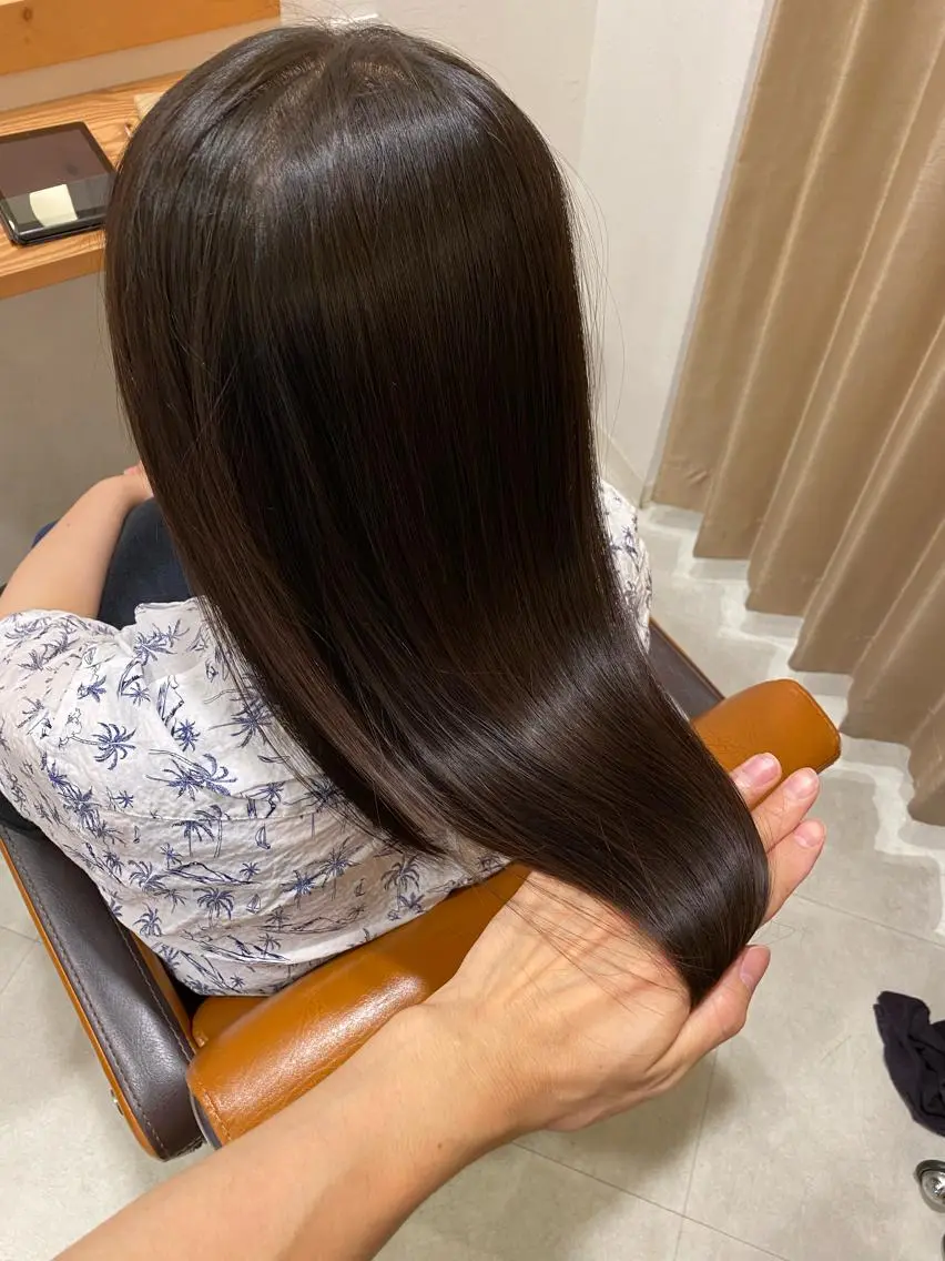 ロング 髪質改善 縮毛矯正 トリートメント ツヤ髪専門美容師 桑原 和誠のヘアスタイル