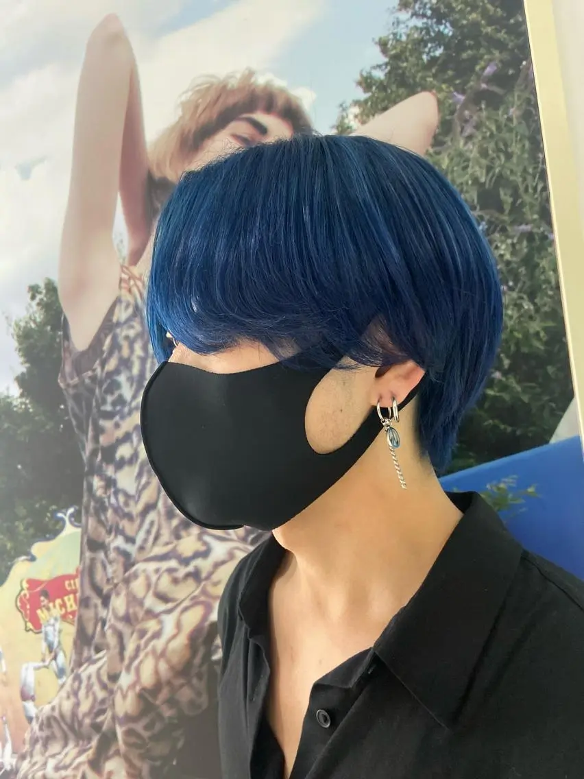 ショート メンズ センターパート メンズ韓国風 韓国風ヘア カット ヘアカラー トリートメント 瀬川 響音のヘアスタイル