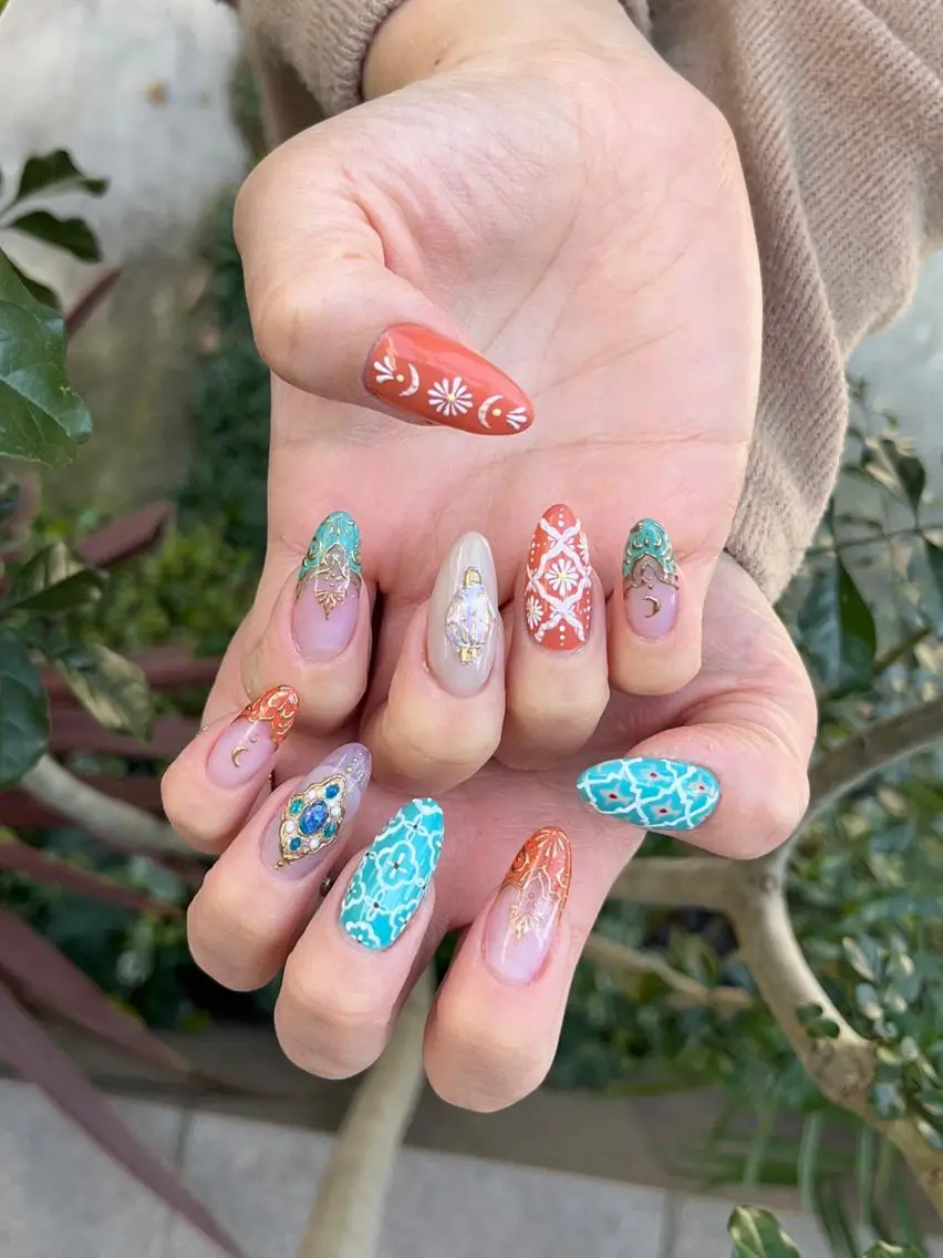 ネイル アートネイル スカルプネイル ハンドネイル Nailsalon E's cafeのネイルデザイン