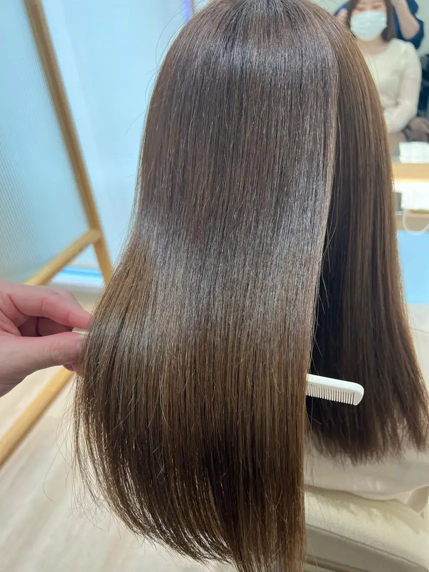 ミディアム カラー トリートメント 外国人対応 佐久間のヘアスタイル