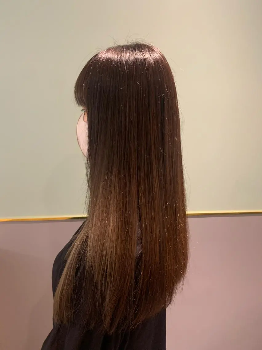 ロング カット 縮毛矯正 トリートメント ハイトーン/メンズ/ ウルフ特化   小松のヘアスタイル
