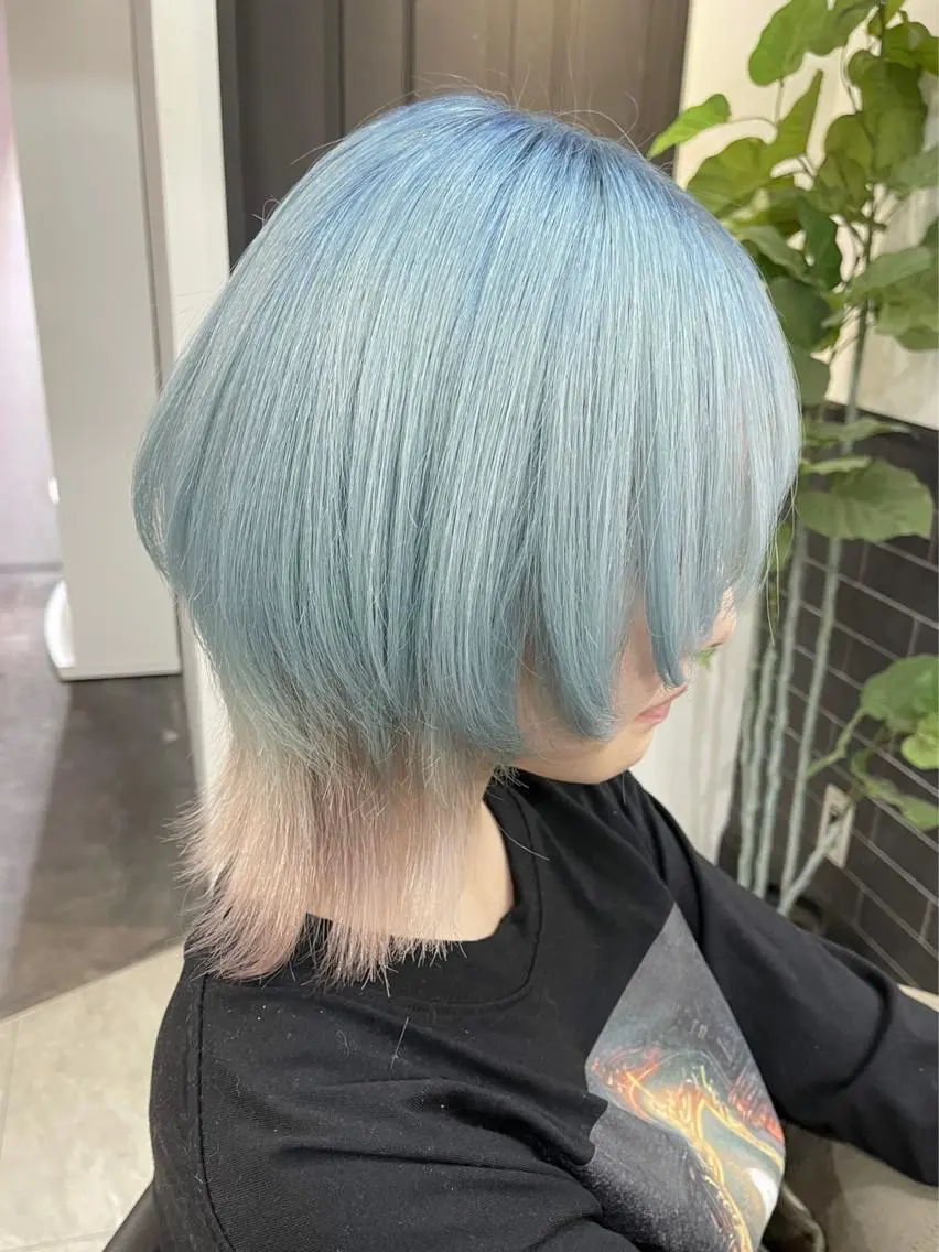 ミディアム ハイトーンブリーチ 土坂 由志【京都】のヘアスタイル