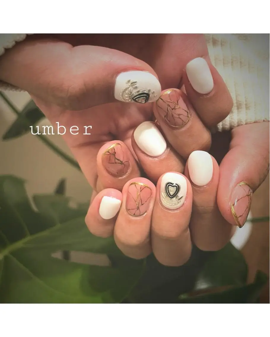 ネイル クリアネイル フットネイル フレンチネイル マグネットネイル メンズネイル ハンドネイル umber 三茶1分のネイルデザイン