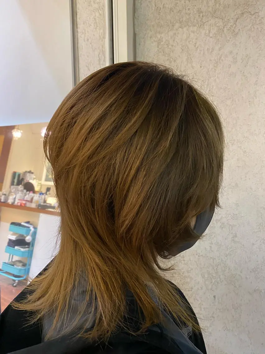 セミロング パーマ haru .のヘアスタイル