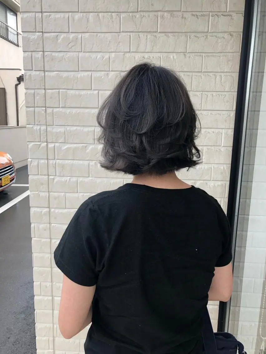 ミディアム カラー カット ヘアカラー トリートメント 佐藤 輝幸のヘアスタイル