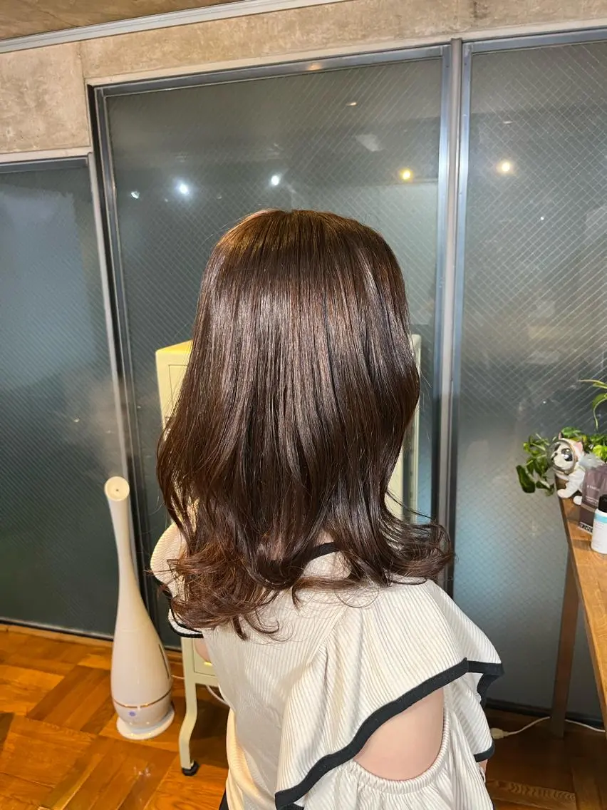 セミロング カット ヘアカラー トリートメント 髪質改善 🐶とっくんのヘアスタイル