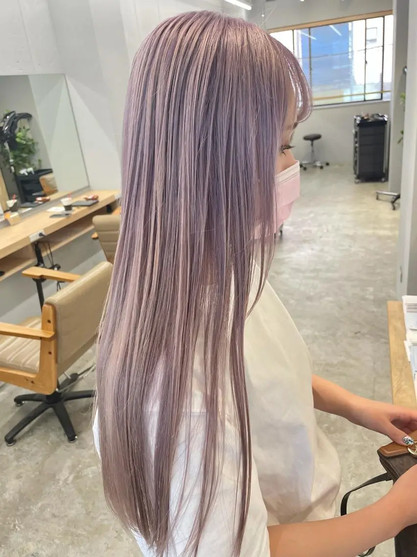 ロング カット ヘアカラー SAEKI【ior 】北千住店ブリーチのヘアスタイル