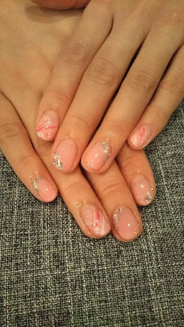 ネイル ピンク シンプルネイル private salon mieのネイルデザイン