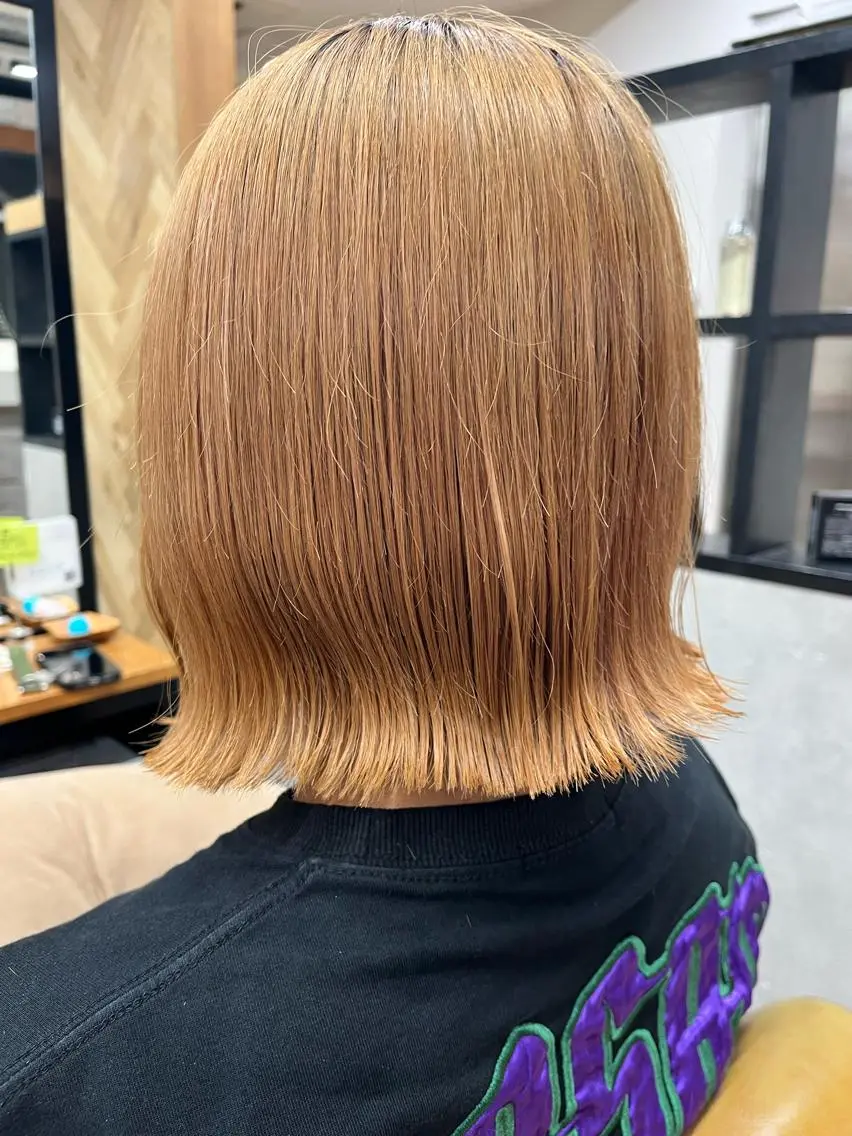 ミディアム カラー パーマ ヘアアレンジ ✨艶髪✨ 奈須晴香のヘアスタイル