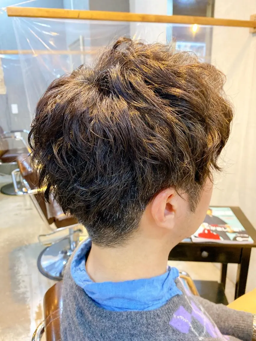 ショート メンズ メンズパーマ カット パーマ 桜田 修未のヘアスタイル