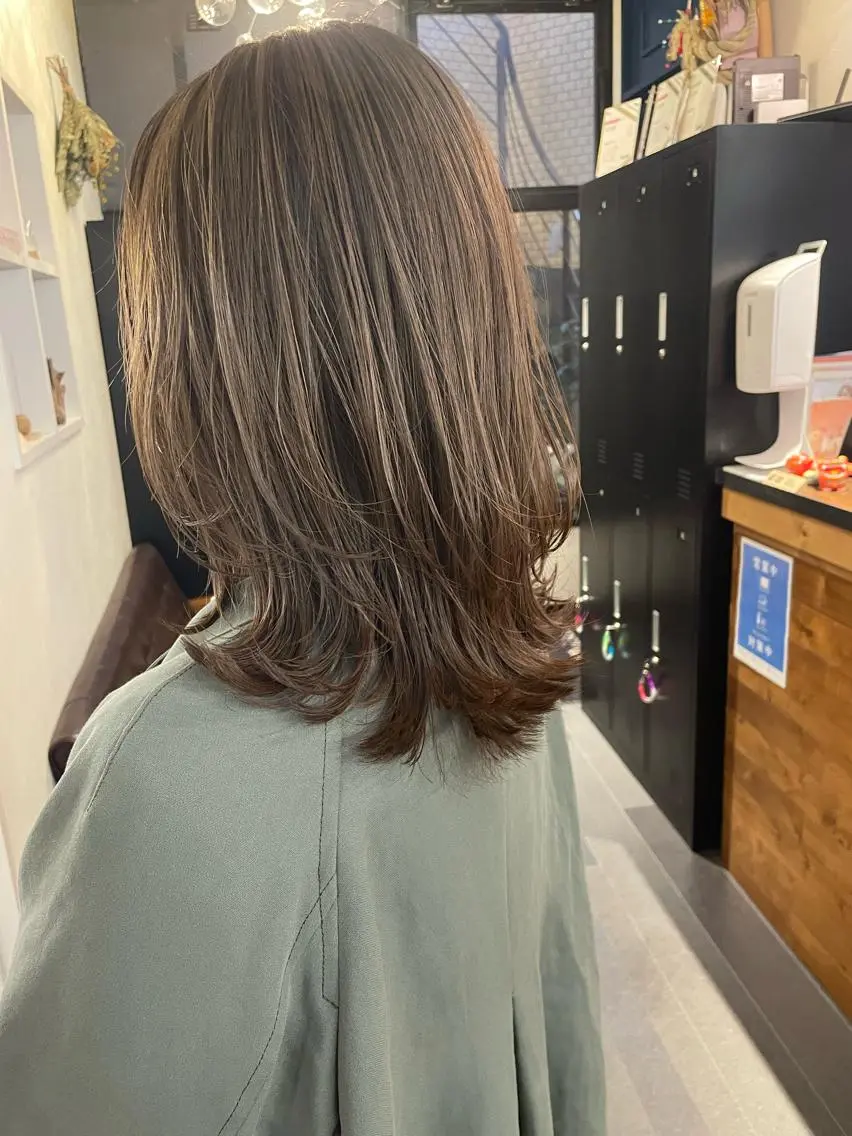 セミロング カラー ヘアアレンジ layer cut 店長/MIKUのその他イメージ