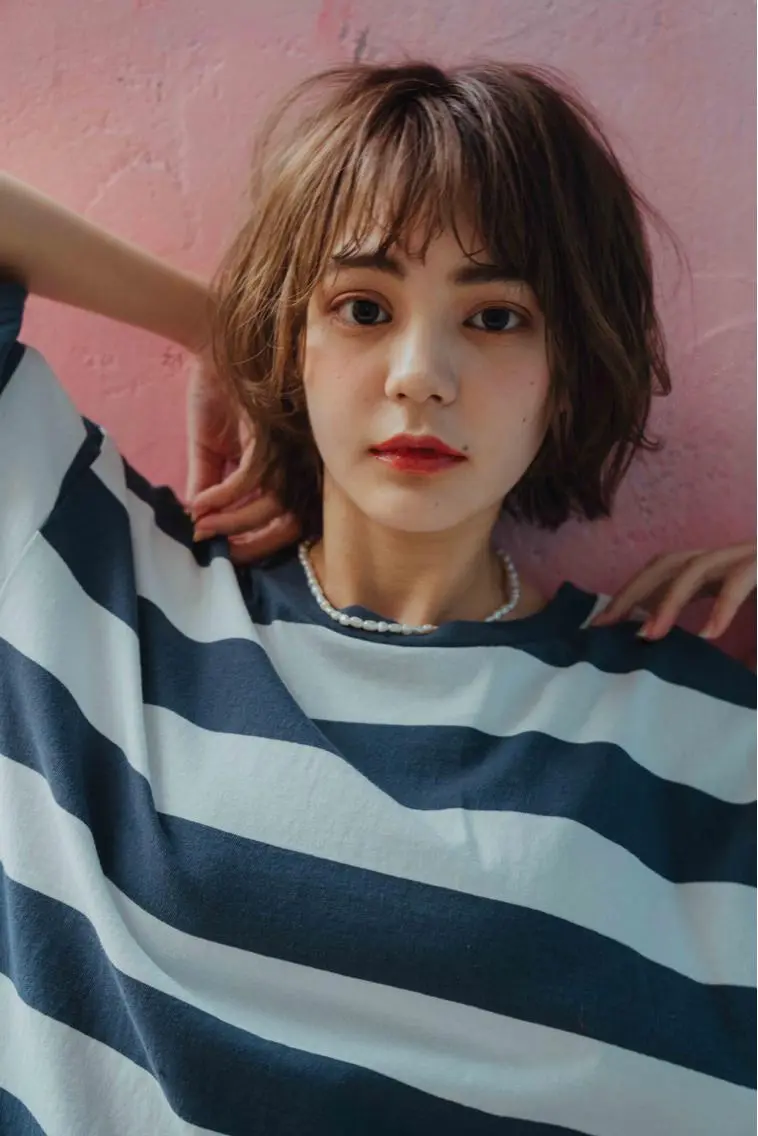 ショート カラー ヘアカラー トリートメント ノグチ ナツコのヘアスタイル