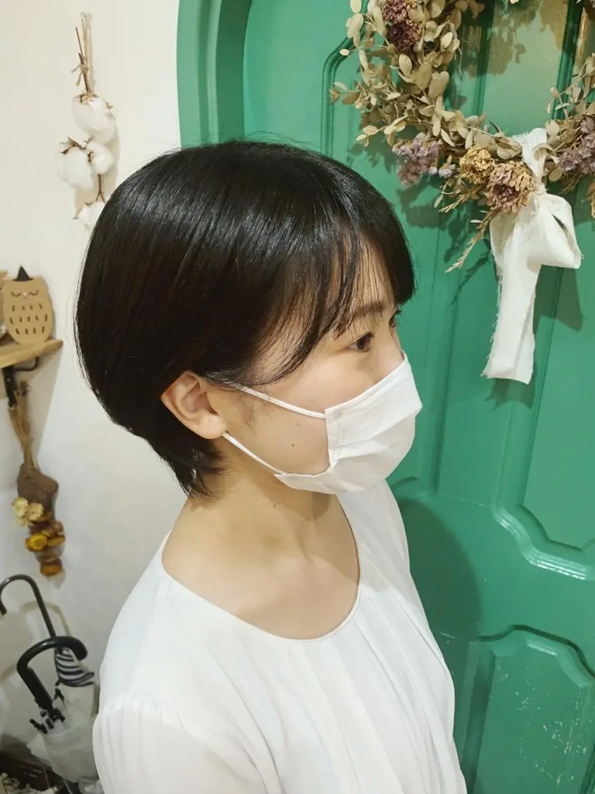 ショート 丸みショート ショートヘア カット 佐藤 美咲のヘアスタイル