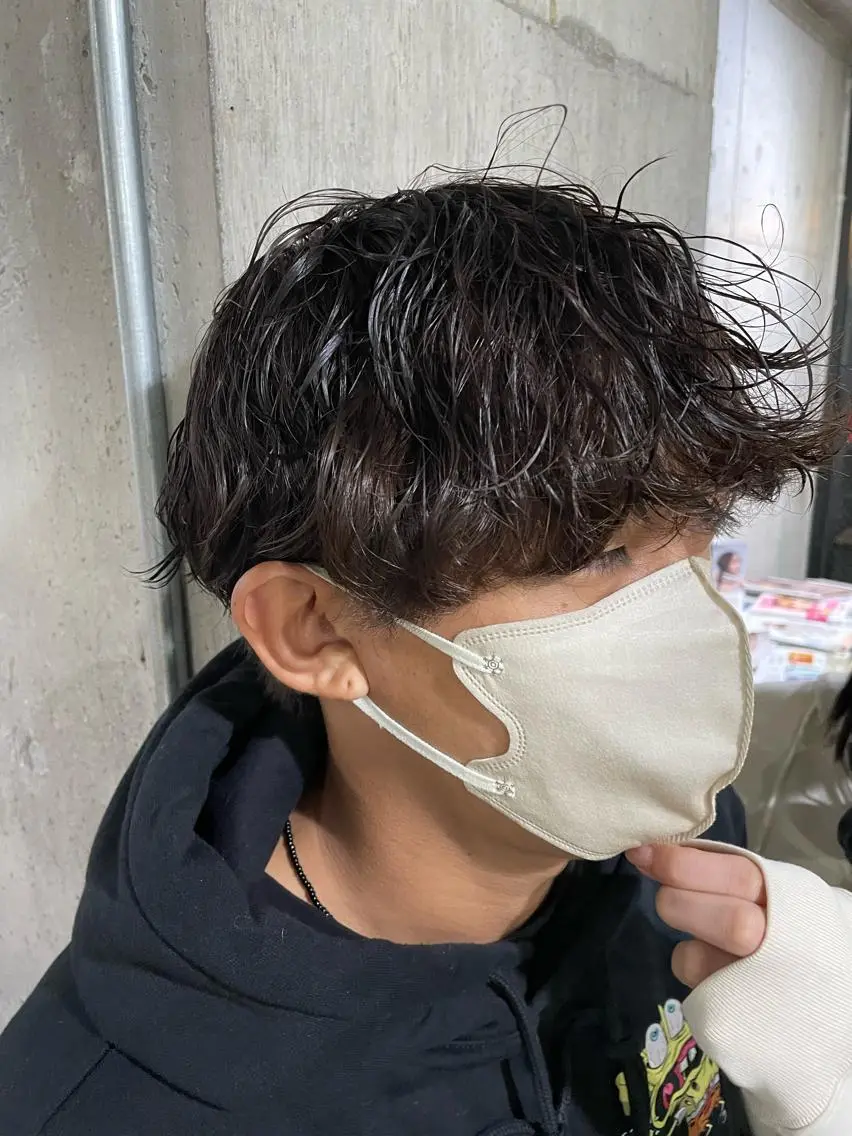 ショート 🔥コテ巻き風 ボブパーマ🔥のヘアスタイル