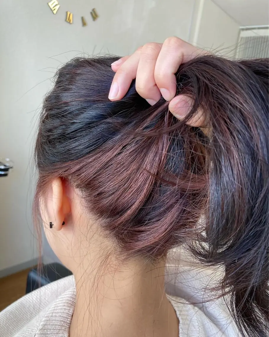 ミディアム カラー hair&eye AMANDAのマツエク・マツパデザイン