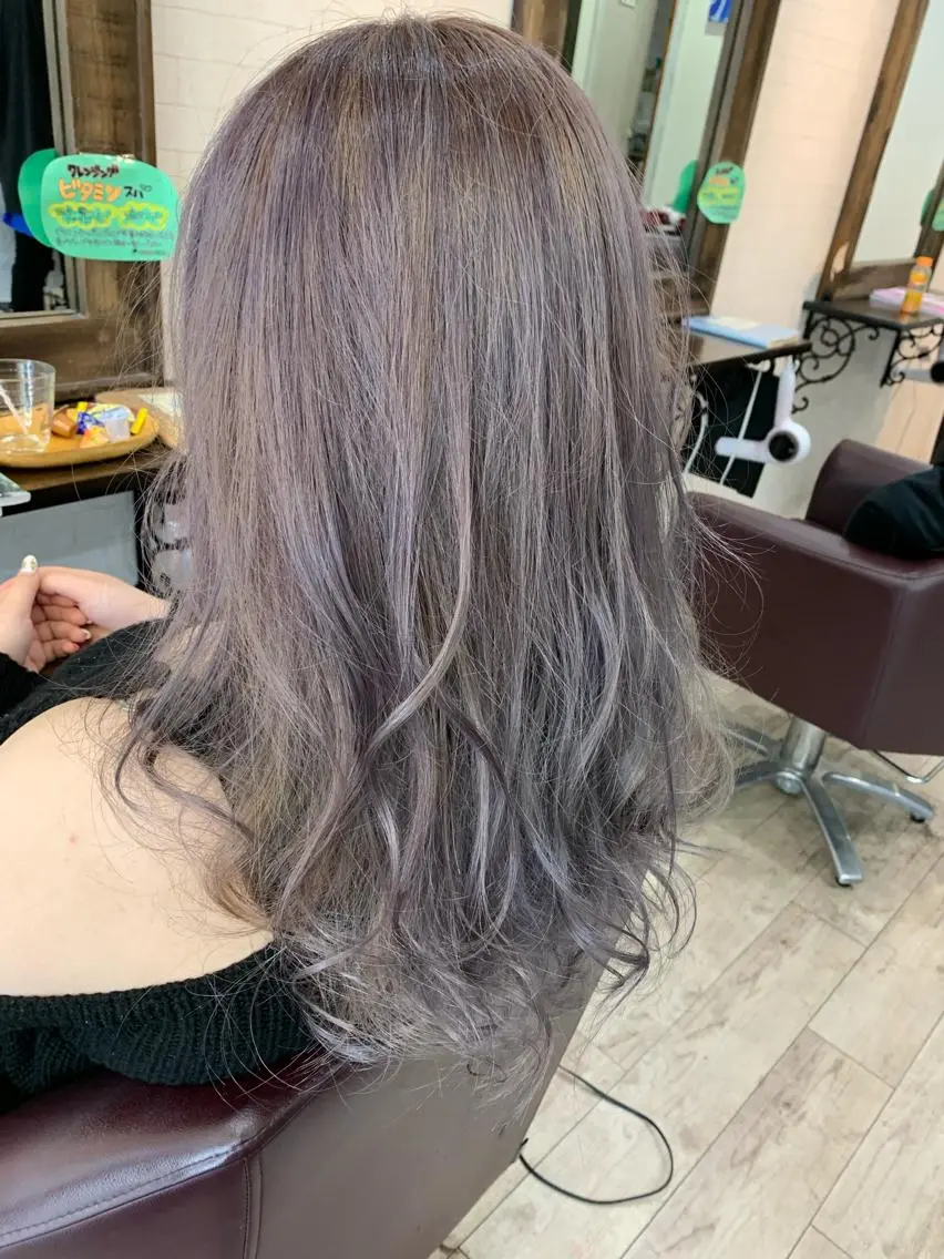 ロング カット ヘアカラー パーマ 縮毛矯正 トリートメント 松本 亮のヘアスタイル