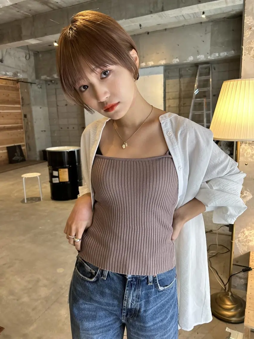ショート ショートヘア カット ヘアカラー 渋谷ハチ公口徒歩3分 🌈ヘアサロンM渋谷のヘアスタイル