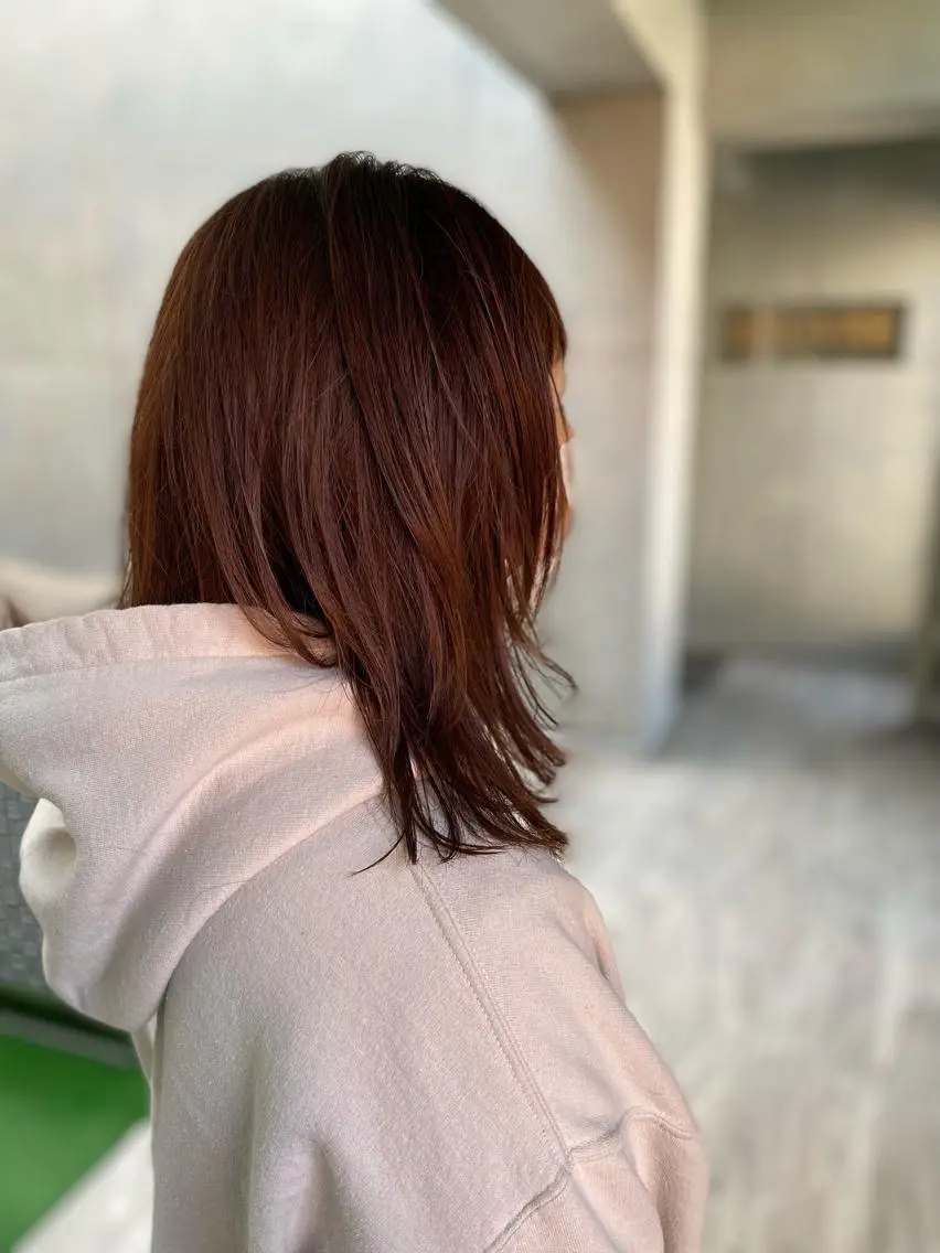 セミロング 柴田 久美子のヘアスタイル