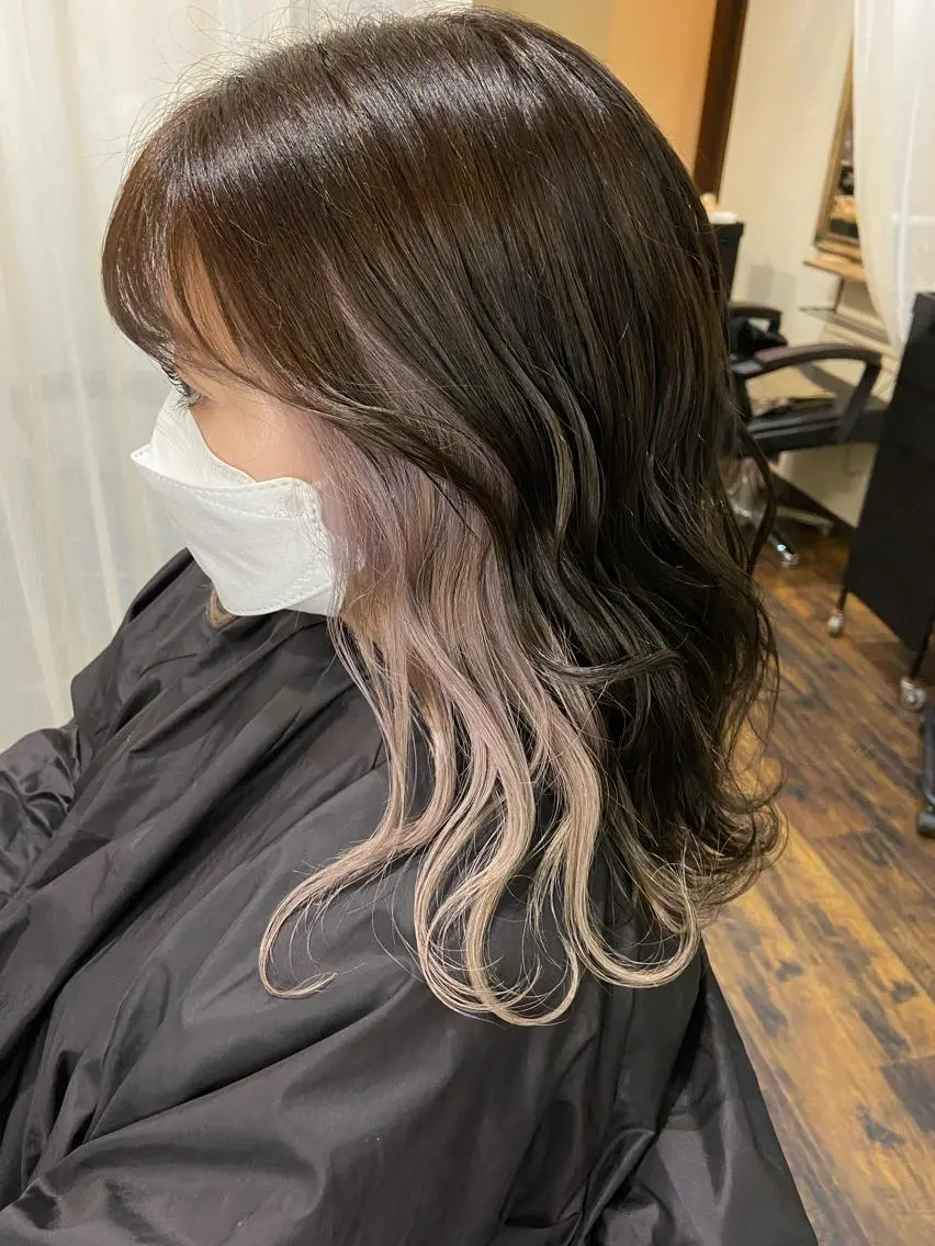 ミディアム 柳沼 沙季奈のヘアスタイル