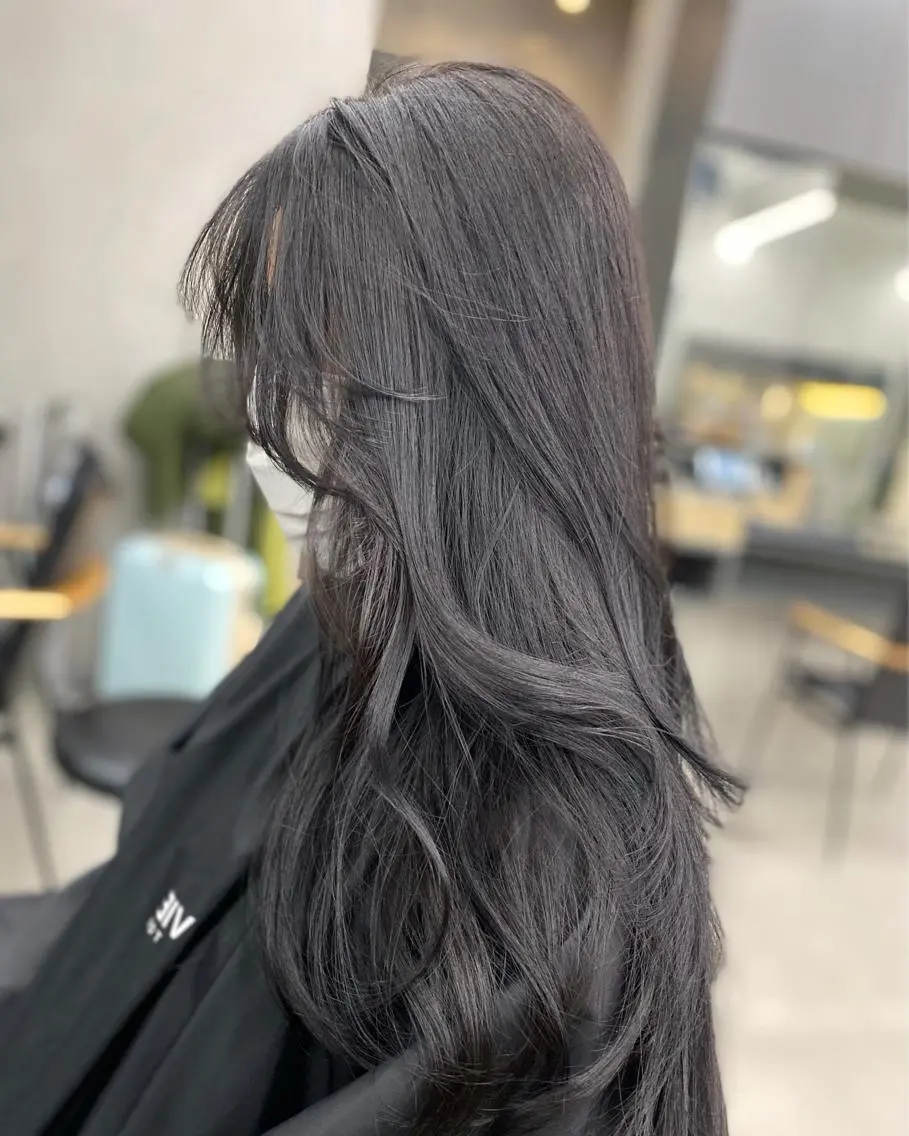 ロング ヘアカラー トリートメント レイヤー/柔色 カラー/SAkiのヘアスタイル
