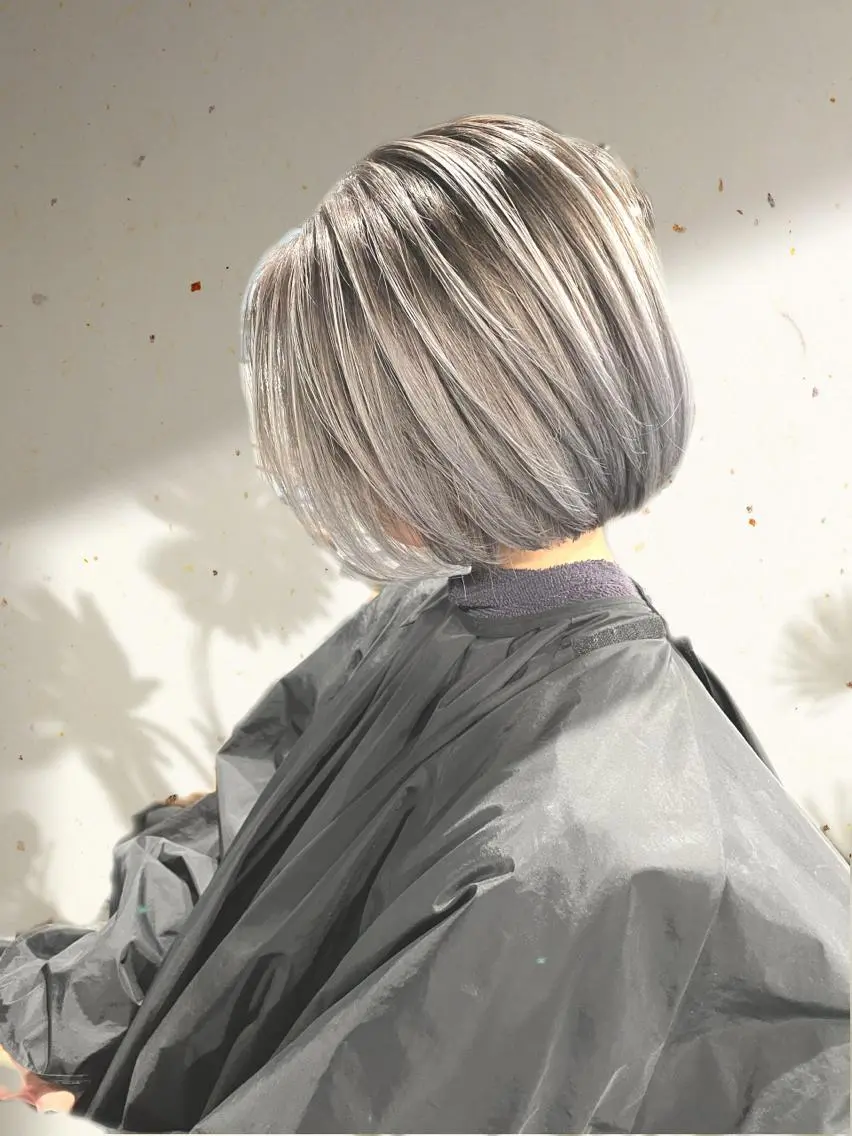 ショート カラー ヘアカラー トリートメント 山田隆成/韓国カット バレ、ハイライト得意のヘアスタイル