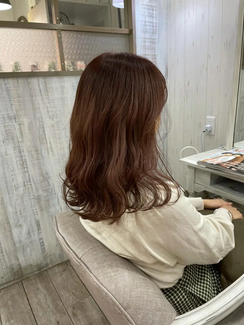 ミディアム ネモトメイナ🌿 今月末で退職しますのヘアスタイル