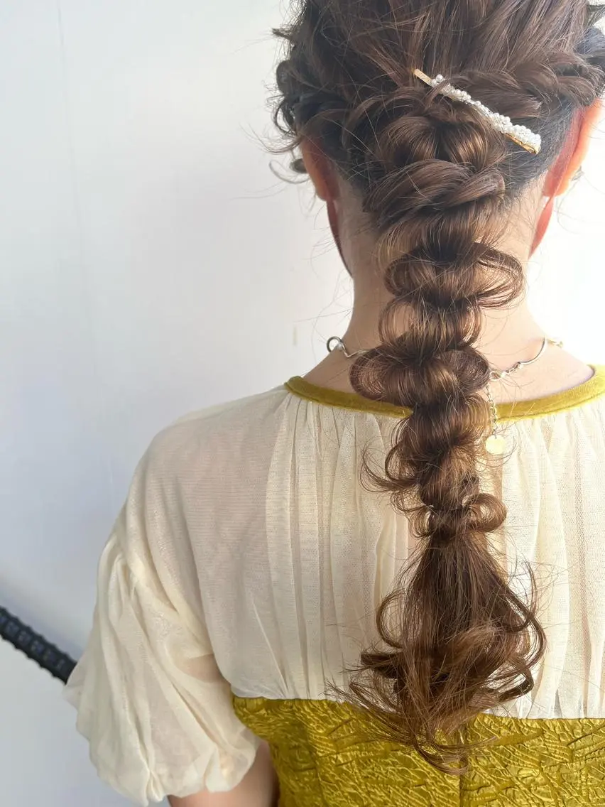 ロング ヘアアレンジ Emma ecole /栄/RIOのヘアスタイル