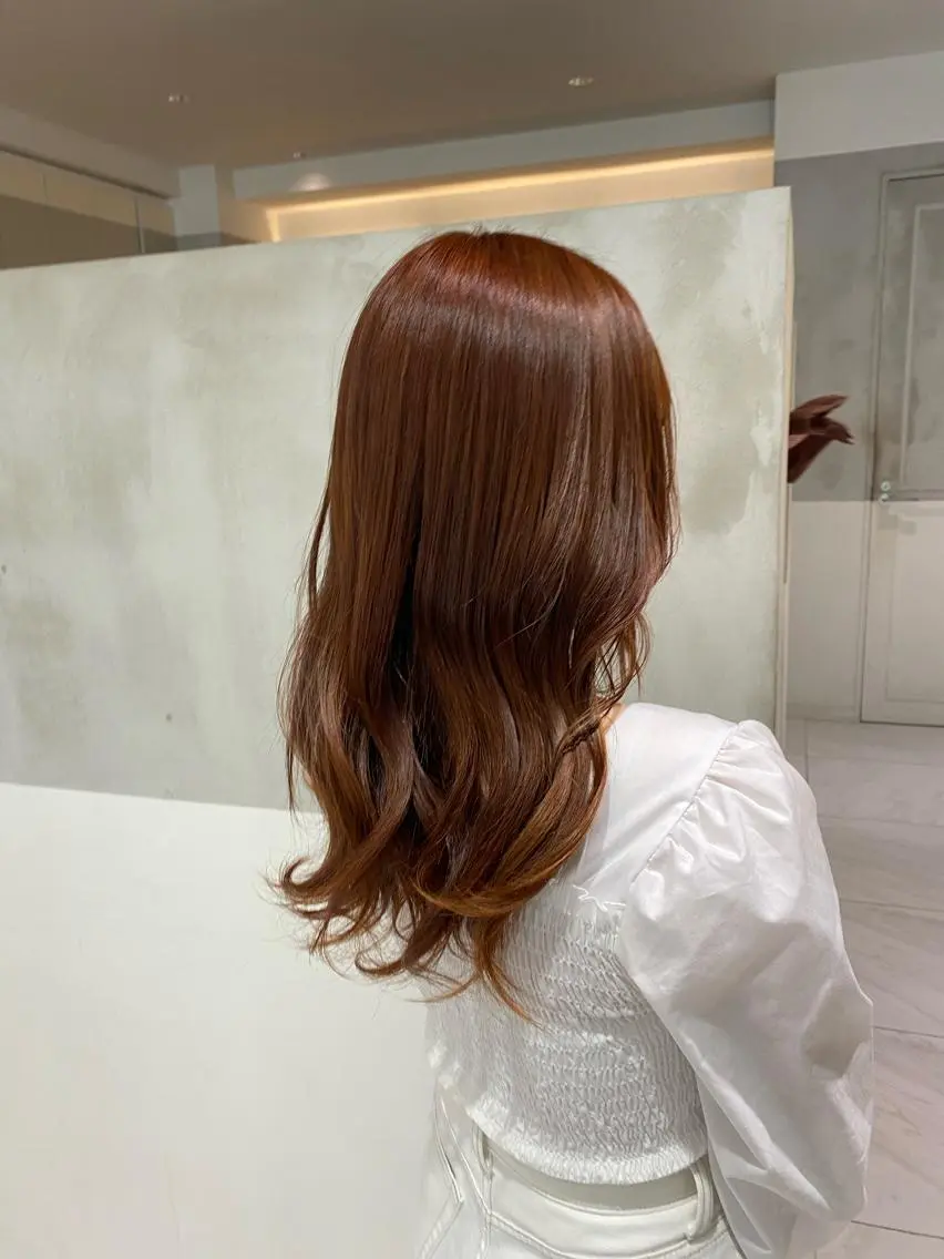 ロング カラー ヘアカラー トリートメント ヘアセット ナチュラル/韓国💎 haruka 💎のヘアスタイル