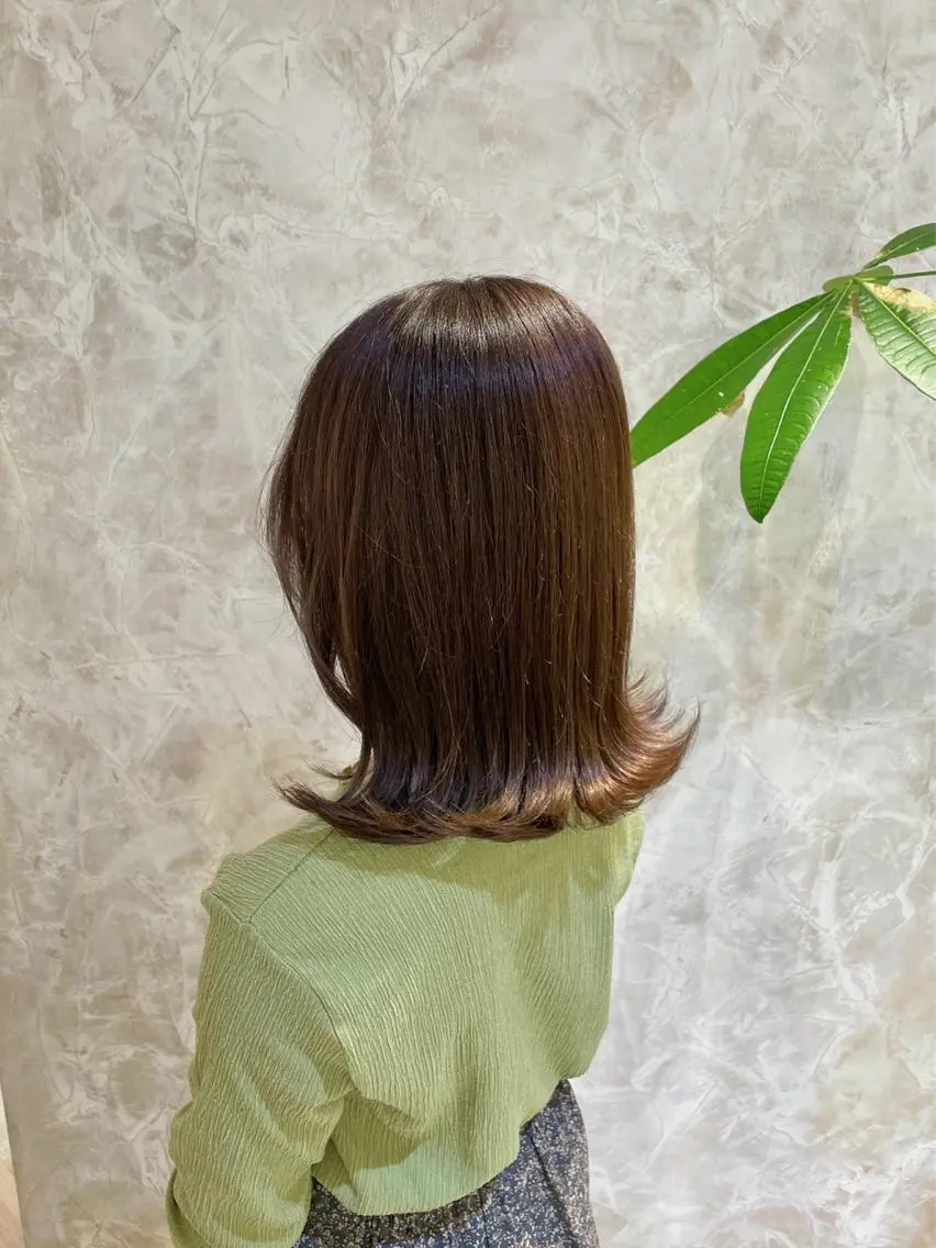 ミディアム カラー 肩上の長さお任せ☆ マンツーマン*小泉*のヘアスタイル