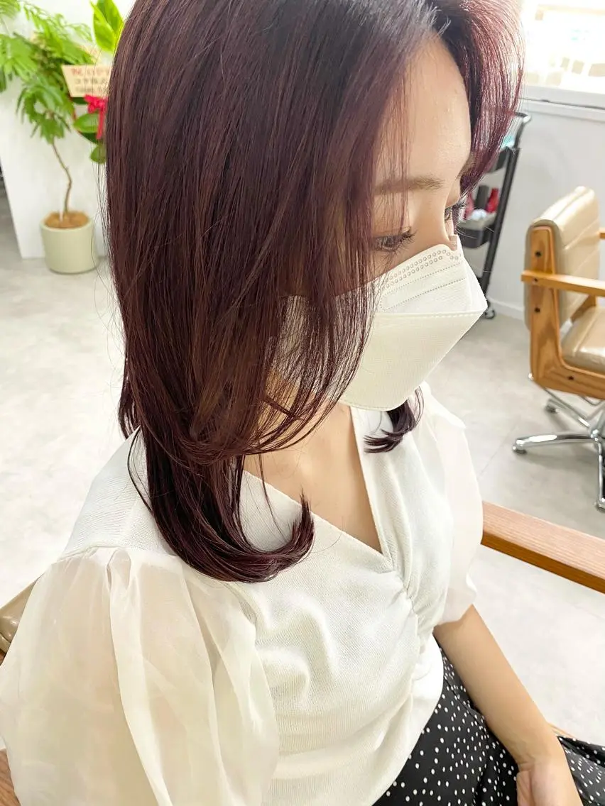 ミディアム カラー ヘアアレンジ ひなの .のその他イメージ