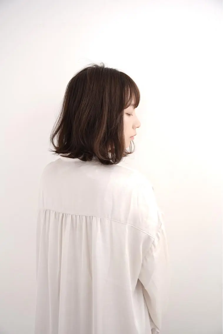 ミディアム カラー 髪質改善縮毛矯正 美容師✂️山崎竜二のヘアスタイル
