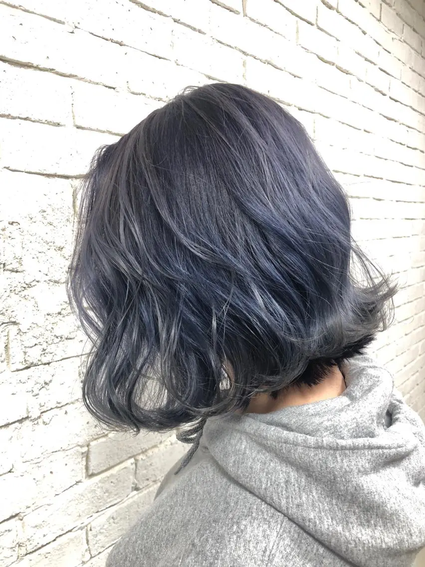 ミディアム カラー アディクシーカラー バレイヤージュ ブリーチ ケアブリーチ ダブルカラー welring hair salonのヘアスタイル