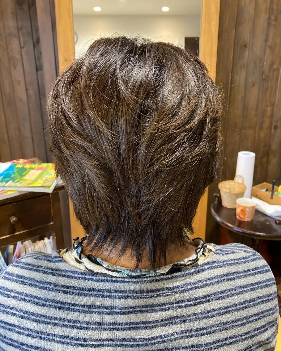 ショート カット ヘアカラー ルミ エールのヘアスタイル