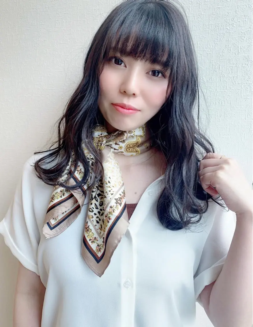 セミロング カット ヘアカラー トリートメント ヘッドスパ 今井 はるかのヘアスタイル