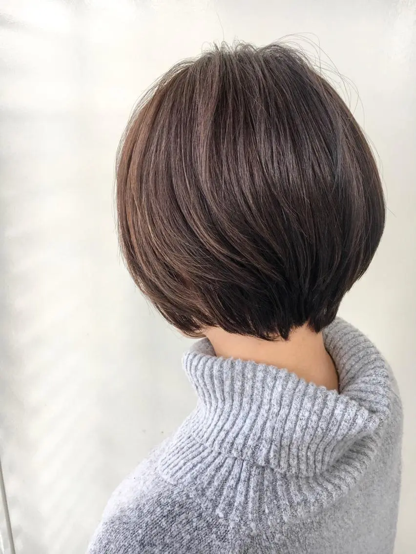 ショート カラー パーマ ヘアアレンジ カット ヘアカラー トリートメント Zina福岡天神🪞 髪質改善🪞レイヤーのヘアスタイル