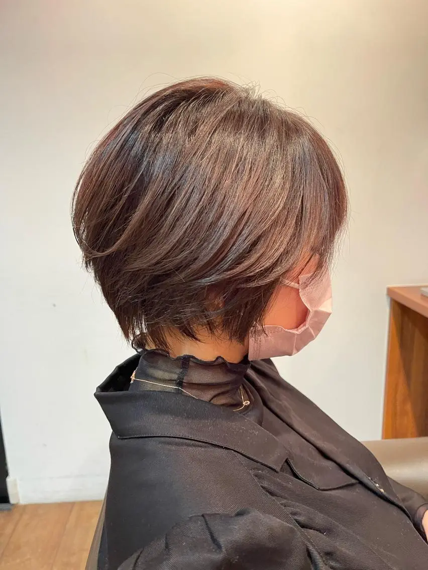 ショート カラー ヘアアレンジ 縮毛/髪質改善🌈 川井雄太のヘアスタイル