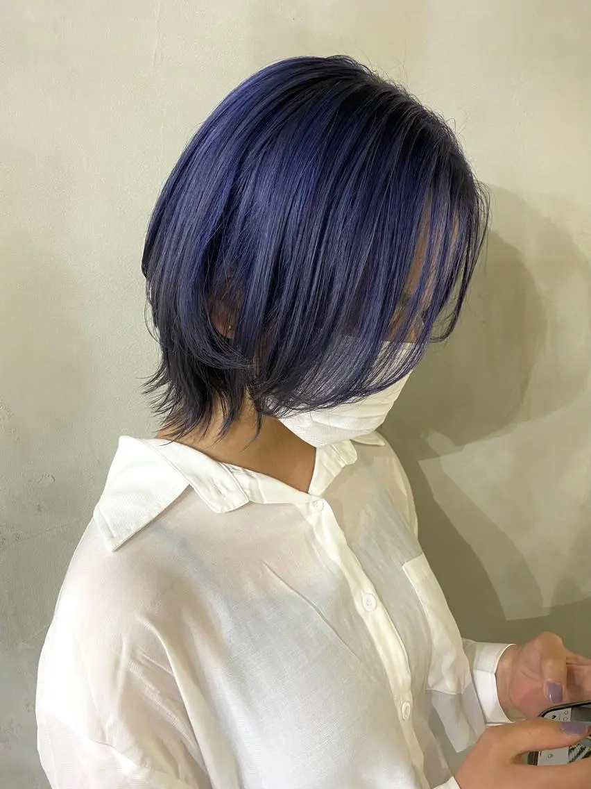 ミディアム カラー ヘアカラー トリートメント ヘッドスパ ヘアセット kai .のヘアスタイル