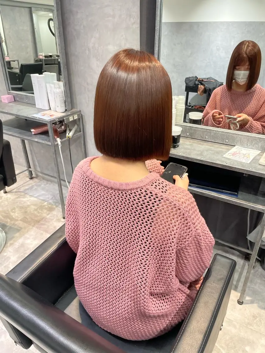 ミディアム ヘアカラー mimiiy fukaのヘアスタイル