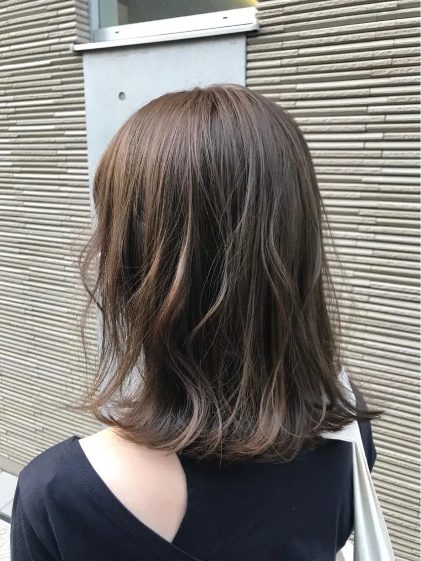 ミディアム カラー ご新規様限定 透明感カラーKANAのヘアスタイル